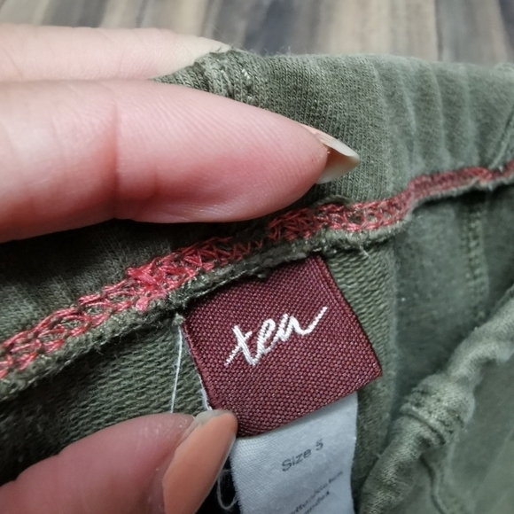 Tea Collection khaki fitted cargo pants - Picture 7 of 9